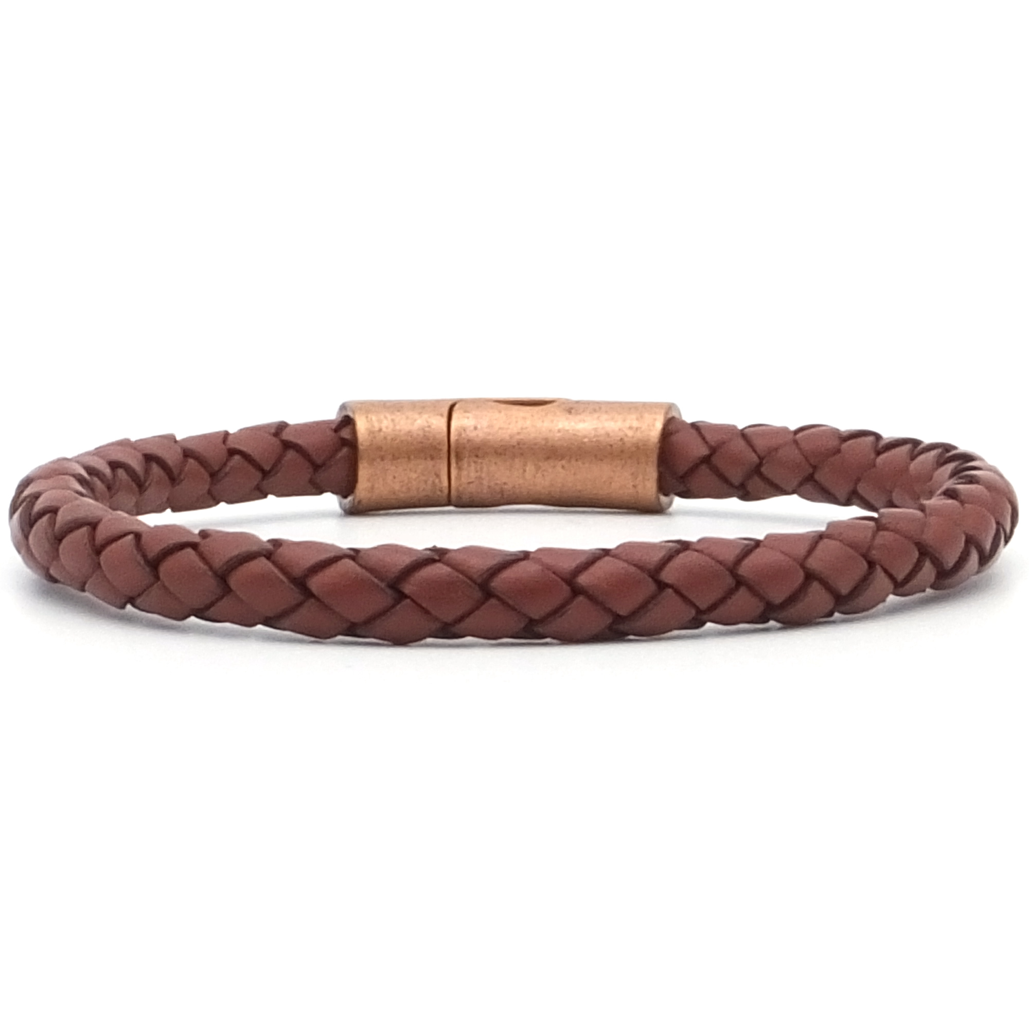Arizona Leather Bracelet with Magnetic Antique Copper Clasp
